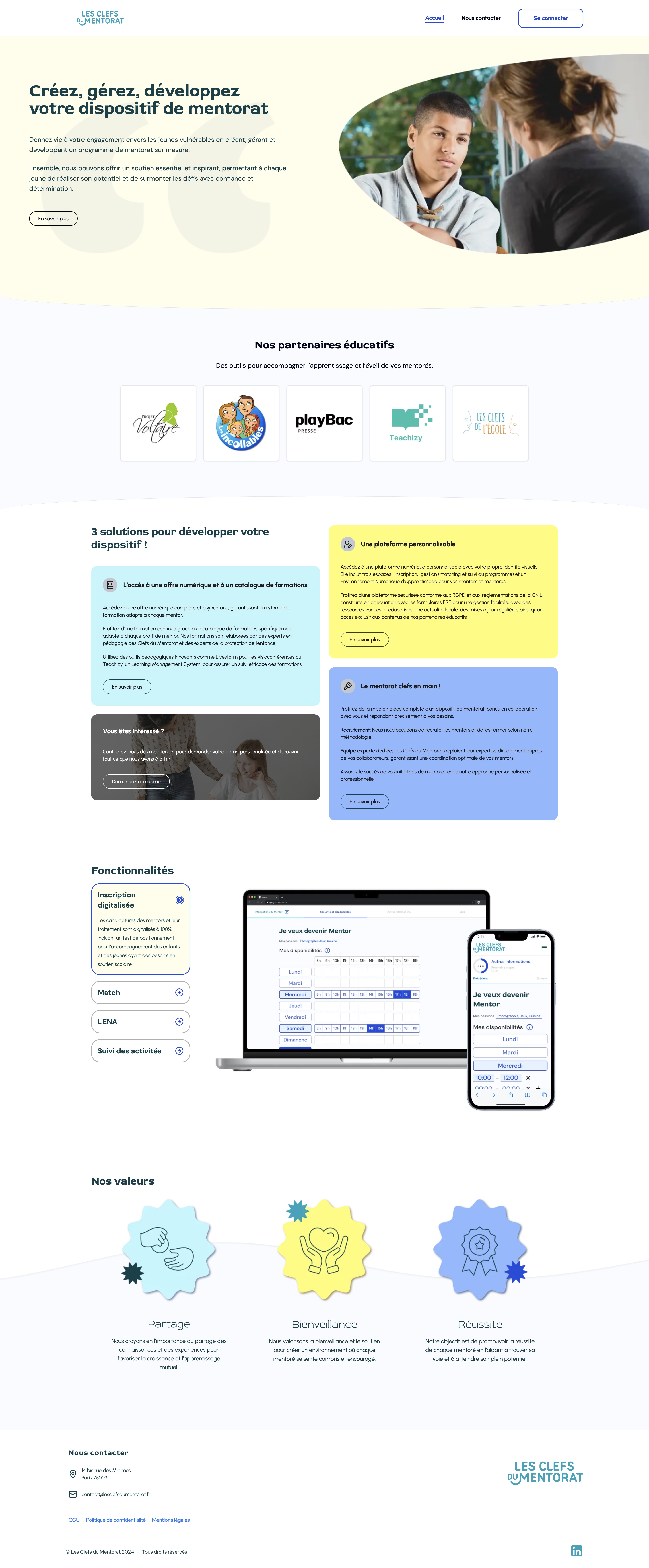 Page d'accueil