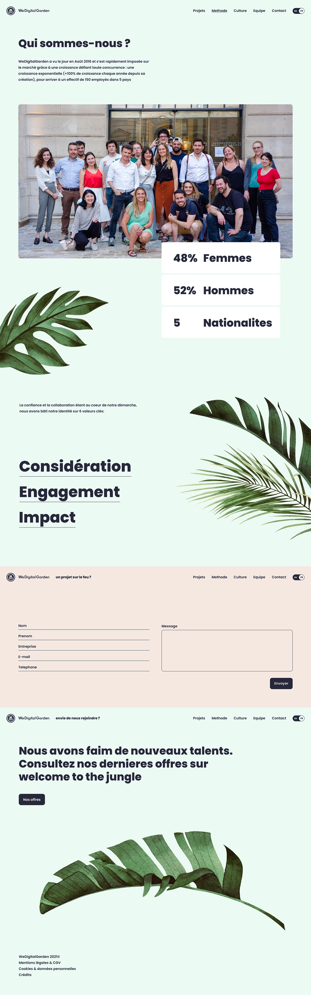 Page Projets