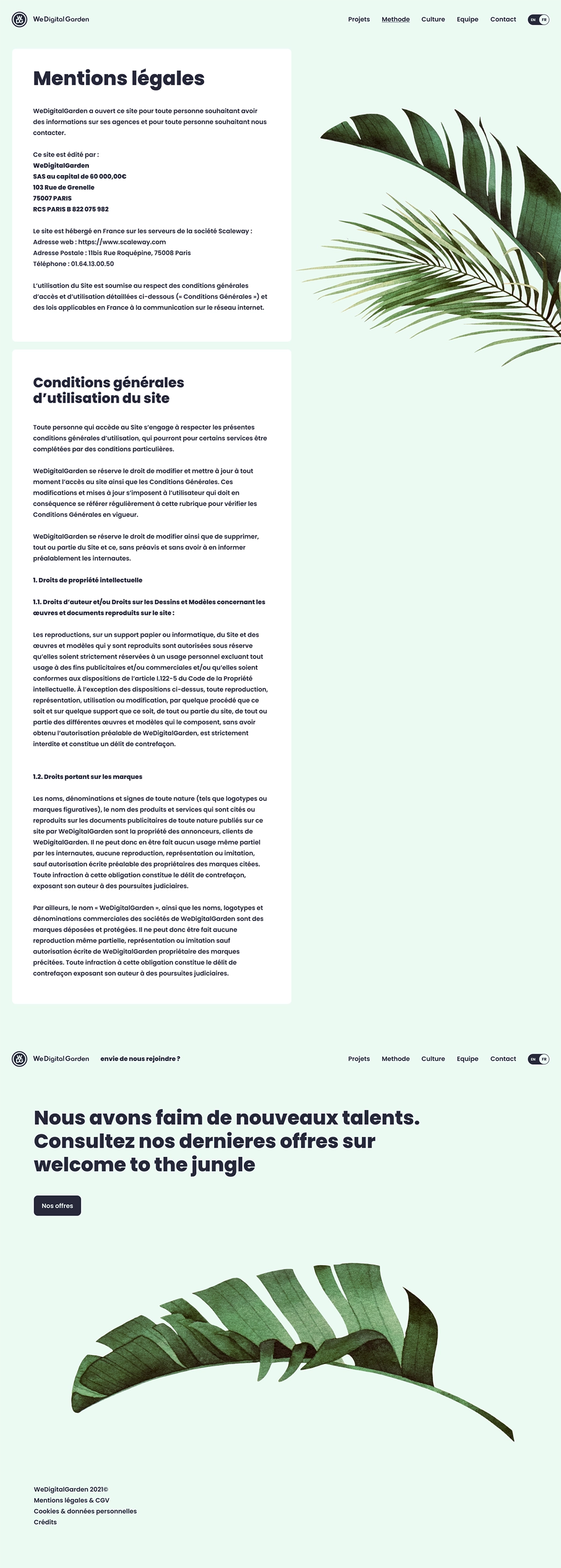 Page Mentions Légales